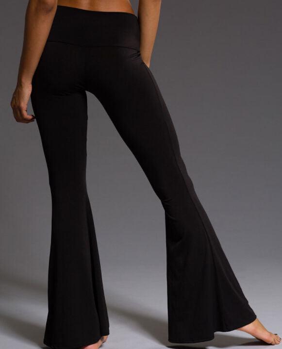 High Waist Black Flared Trousers - FashionX