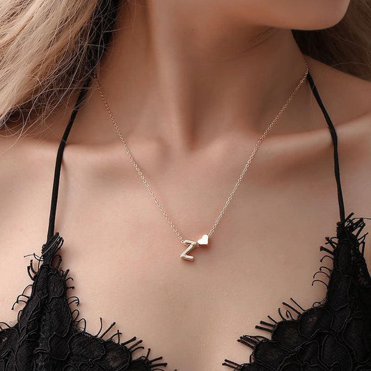 Alphabet Necklace (Gold/Silver) - FashionX