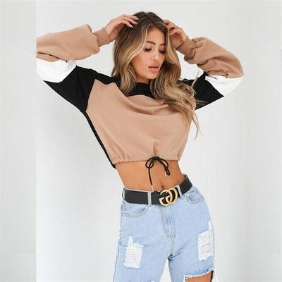 Lace Long-Sleeved Mid-Belly Sweater - FashionX
